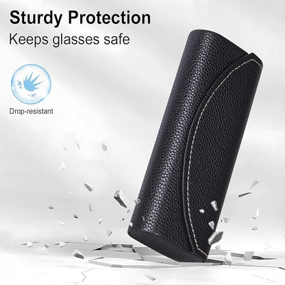 RayLove Ultimate Glasses Case Kit, Hard Shell Sunglasses and Eyeglass Case with Cleaning Cloth, Screwdriver, Ear Hooks