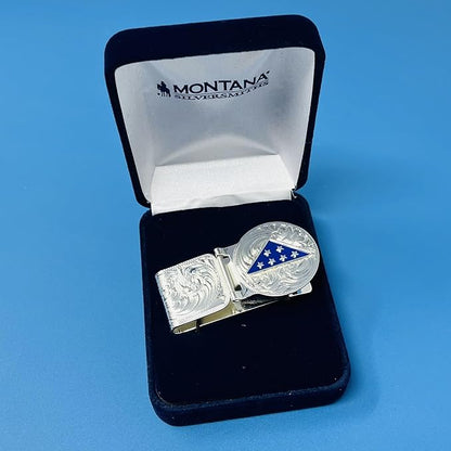 Montana Silversmiths Made in the USA Western Lifestyle Money Clip (Folds of Honor Remembrance)