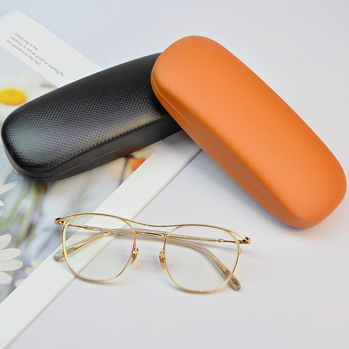 Glasses Case,Eyeglass Case 4 Pack for Women Men,Glasses Case Hard Shell,Hard Eye Glass Case for Travel Study Work,Hard Case for Glasses,Sunglasses Cases