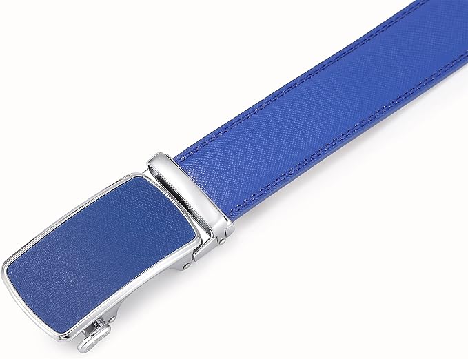 Lingli Men's Belt,Ratchet Dress Belt with Automatic Buckle Brown/Black-Trim to Fit-35mm wide