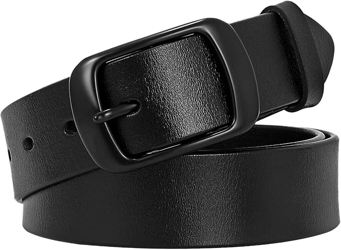 SUOSDEY Women Belts For Jeans Dresses Pants Ladies Leather Waist Belt with Elegant Buckle, Width 1.3"