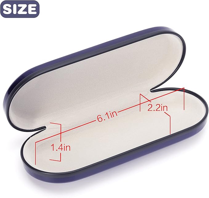 Vemiss Hard Shell Eyeglass Cases, Lightweight Portable Glasses Case for Women Men