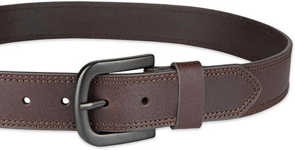 Dickies mens Genuine Leather Belt – Durable Casual Style, Regular & Big and Tall Sizes