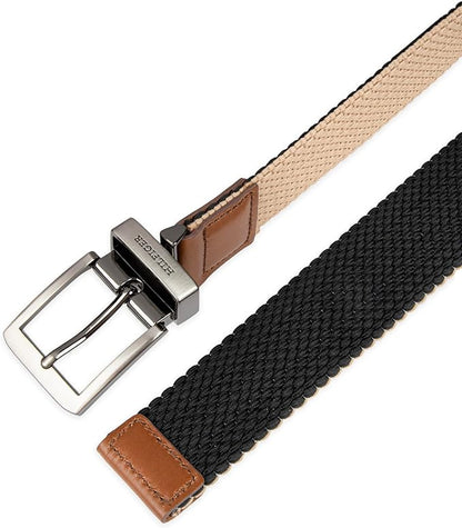 Tommy Hilfiger Men's Reversible Leather Belt, 2‑in‑1 Design for Dress Or Casual Wear