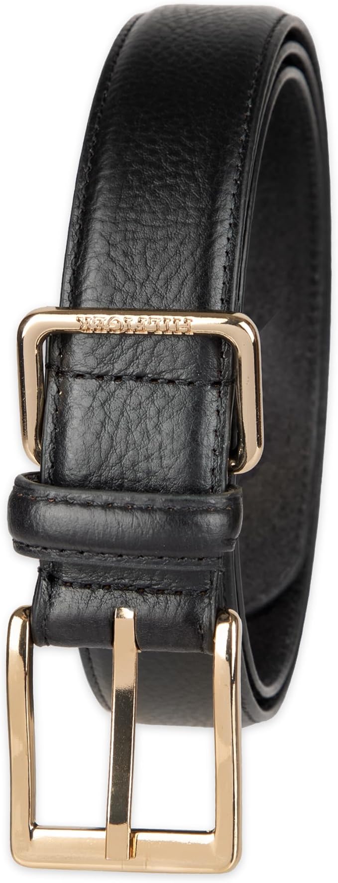 Tommy Hilfiger Men’s Semi‑Dress Leather Belt, Versatile Everyday Style (Regular & Big and Tall Sizes)