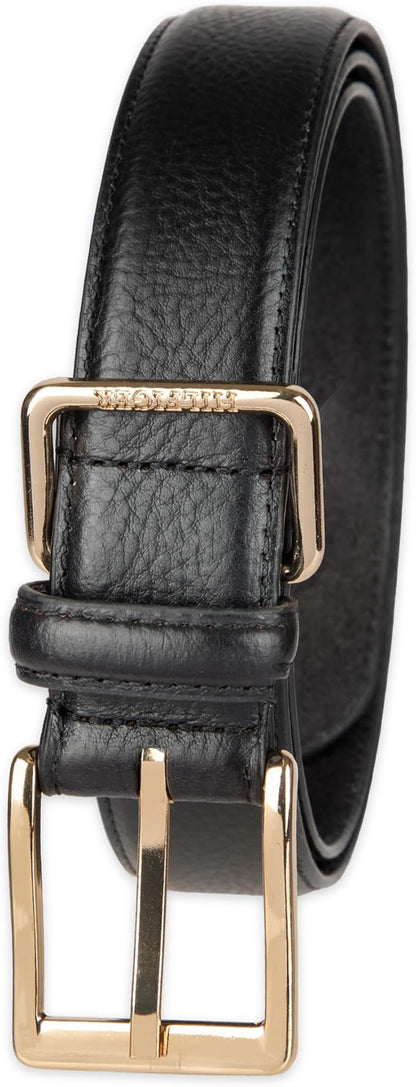 Tommy Hilfiger Men’s Semi‑Dress Leather Belt, Versatile Everyday Style (Regular & Big and Tall Sizes)