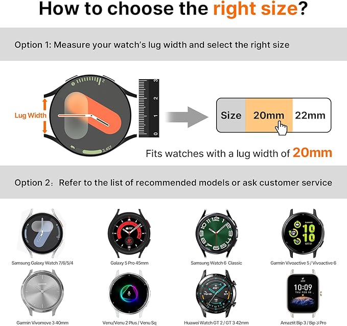 Fullmosa Magnetic Braided Watch Bands - 18mm 20mm 22mm Quick Release Watch Strap, Stretchy Nylon Solo Loop Compatible with Garmin Samsung Galaxy Amazfit for Men Women(20mm, Denim+Black)
