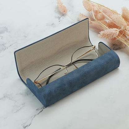 LifeArt Eyeglass Case Hard Shell, Portable Sunglass Case for Women and Men, fashionable PU Leather Eyeglass Case, Lightweight