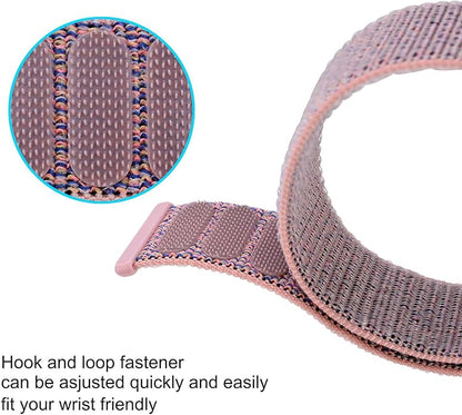 ANNEFIT Nylon Sport Loop Watch Bands, 2 Packs Quick Release Adjustable Strap 16mm 18mm 19mm 20mm 21mm 22mm 24mm