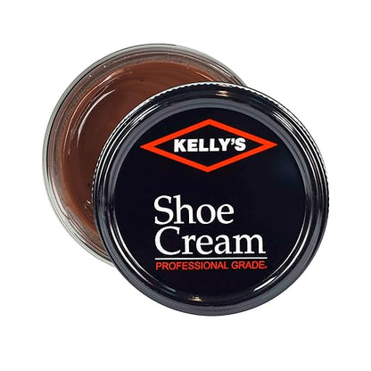 Kelly's Brown Shoe Polish 1.5 oz - Professional Leather Shoe Cream