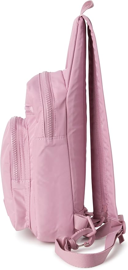 Reebok Unisex Crossbody Sling Bags – Compact Convertible Strap Cross Body Bag Travel Sling Bag - Gym & Travel Essential, Cosmos Infused Lilac