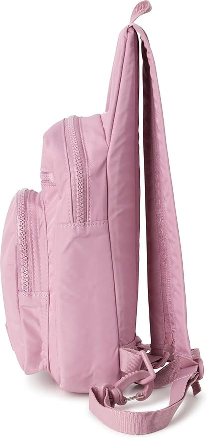 Reebok Unisex Crossbody Sling Bags – Compact Convertible Strap Cross Body Bag Travel Sling Bag - Gym & Travel Essential, Cosmos Infused Lilac