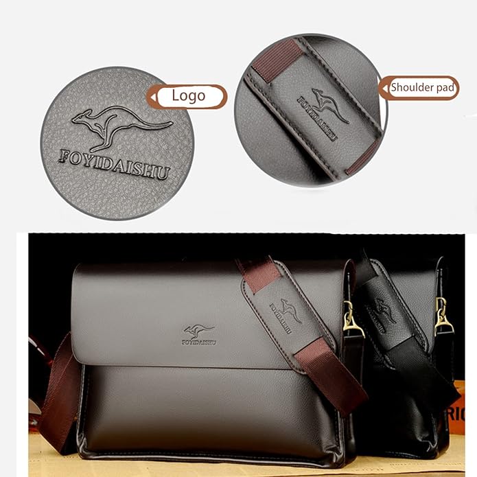 Mens Crossbody Bag, Leather Messenger Shoulder Bag for Women Men Purse Travel Work Business | Leather, Messenger, Purse, Travel, Work, Business