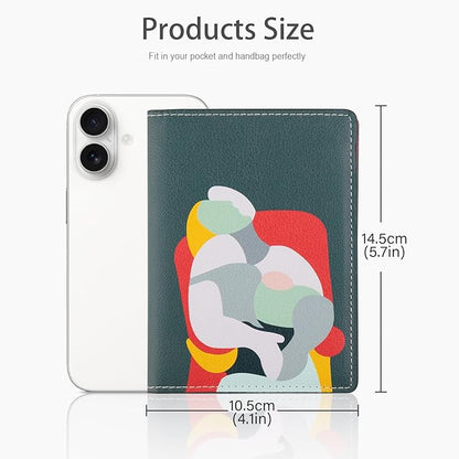 Lychii RFID-blocking Passport Cover, Ultra Slim PU Leather Passport Holder for Travel, Slots for Cards, 5.7" x 4.1"