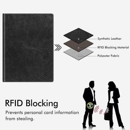 FINTIE Passport Holder, Slim Travel Wallet RFID Blocking Card Case Cover Passport Cover Protector Essentials with Credit Card Slots for Women/Men | Slim, RFID Blocking, Card Case Cover, Essentials, Credit Card Slots