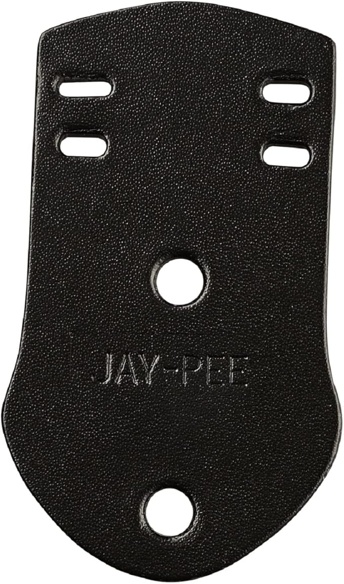 Jay-Pee Police Citation Bar and Badge Holder Two Bars Genuine Leather Black