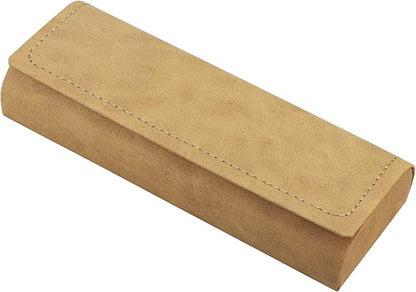 LifeArt Eyeglass Case Hard Shell, Portable Sunglass Case for Women and Men, fashionable PU Leather Eyeglass Case, Lightweight