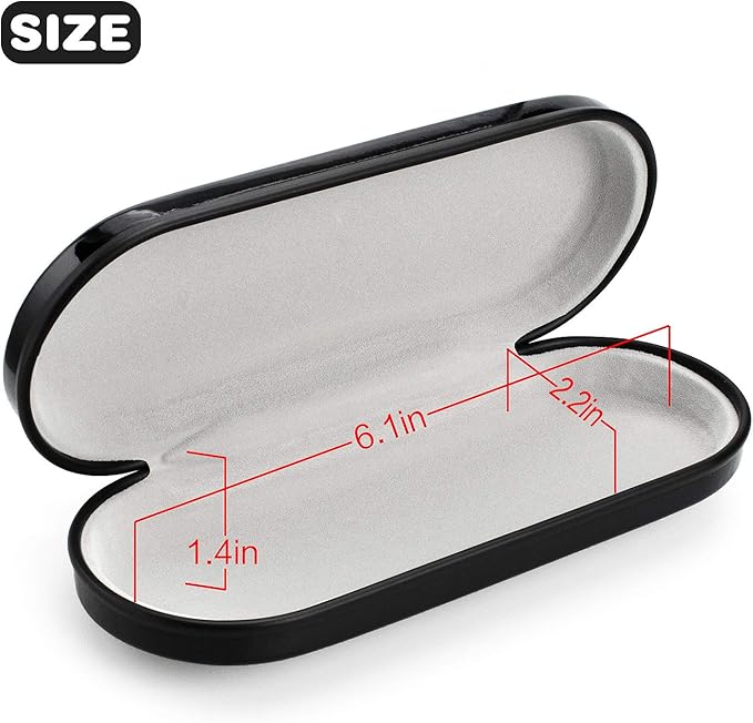 Vemiss Hard Shell Eyeglass Cases, Lightweight Portable Glasses Case for Women Men