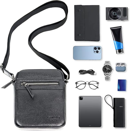Small/Medium Crossbody bag for men shoulder bag mens purse satchel leather messenger bag gift man