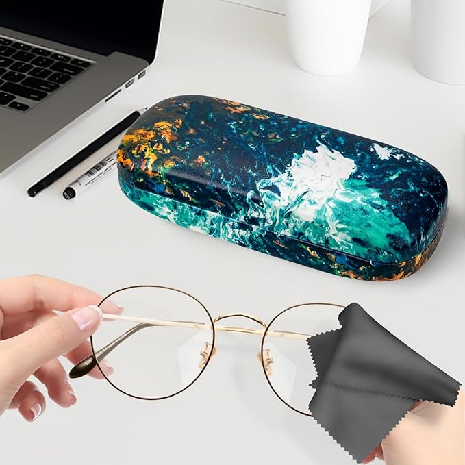 molshine Hard Shell Sunglasses Case, Classic Large Glasses Case for Women Men, Sunglass Eyeglasses