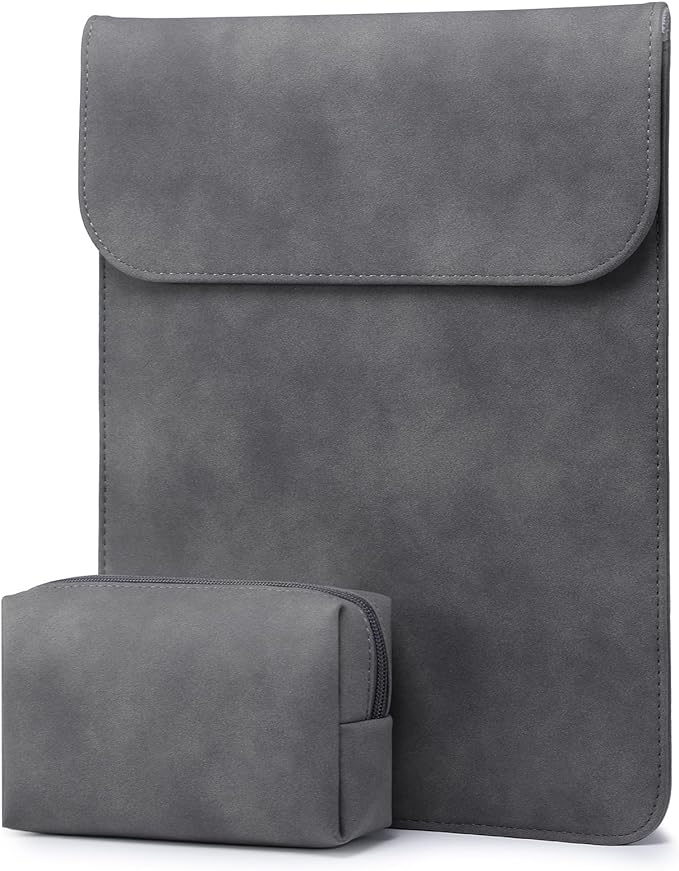 HYZUO 13 Inch Laptop Sleeve PC Case for MacBook Pro 13 M2 M1 2026-2016, 13" MacBook Neo 2026 A3404, MacBook Air 13 M5 A3449 M4 M3 M2 M1 2026-2018, 13" iPad Pro/Air, Surface Pro, XPS 13, Space Gray