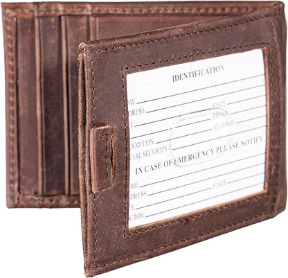 Team Sports America NFL Philadelphia Eagles Superbowl LIX 59 Championship Front Pocket Slim Wallet for Men | Minimalist Leather RFID Blocking Bifold Card Holder with Money Clip