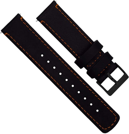 BARTON WATCH BANDS - Top Grain Leather Watch Bands Compatible with Apple Watch Models - 1, 2, 3, 4, 5, 6, 7, 8, 9, 10, SE, Ultra & Ultra 2