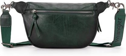 Wrangler Large Fanny Packs for Women Waist Bag Travel Belt Bags Crossbody Sling Purse