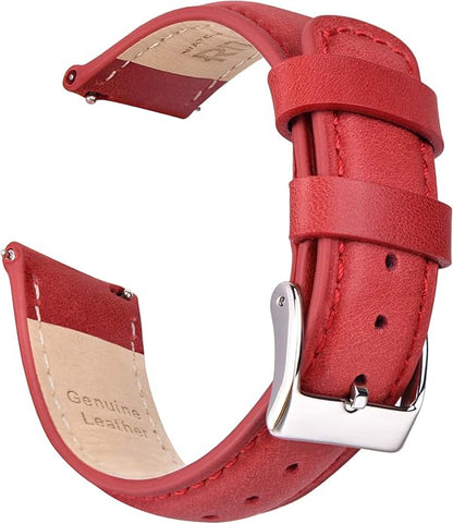 Ritche Christmas Gift Quick Release Leather Watch Bands Genuine Watch Straps for Men Women Top Grain Leather Watch Strap, White Elephant Gifts, Stocking Stuffers for Men, Father's Day gifts