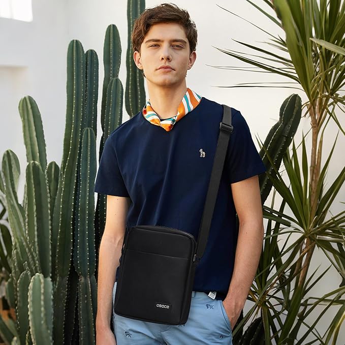 OSOCE Messenger Bag Crossbody Shoulder Bag for Men | Slim Business Design, Lightweight Commuter