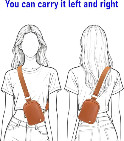 INICAT Small Sling Bag for Women Everyday & Travel Crossbody Bags Lightweight Cross Body Purses Vegan Leather