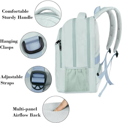 MATEIN Travel Laptop Backpack, Lightweight Anti Theft School Bookbag for Girls Boys and Students, Water Resistant 15.6 Inch Computer Bag Sturdy College Daypack Gift for Women