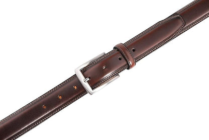 Fabio Valenti Genuine Leather Dress Belts For Men - Mens Belt For Suits, Jeans, Uniform With Single Prong Buckle