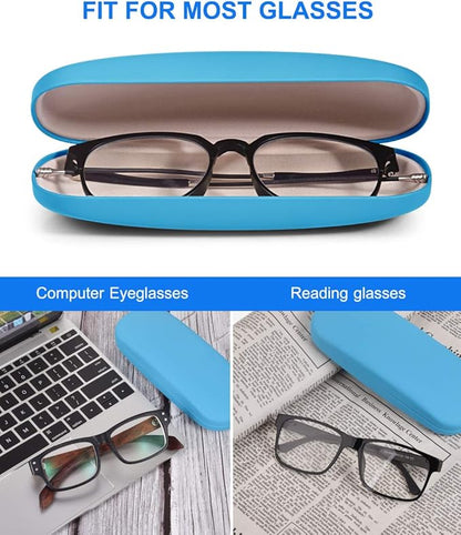 RayLove Unisex Hard Shell Eyeglasses Cases, Protective Case For Glasses