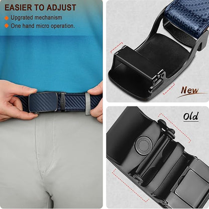 BULLIANT Men's Ratchet Belt Nontrimmable-Click Belt Adjustable for Men Gift Lightweight 1 3/8"