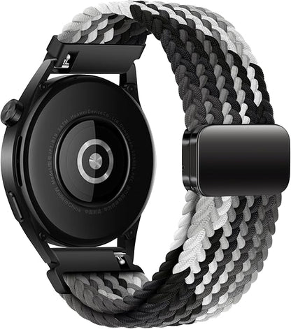 Mazoft Braided Sport Band Compatible with Samsung Galaxy Watch Band 7/FE/6/5/4/3 & Watch 5 Pro & 6/4 Classic &Gear S3/S2, 20mm & 22mm watch band for Samsung Watch 47mm 46mm 45mm 44mm 40mm 43/42/41mm
