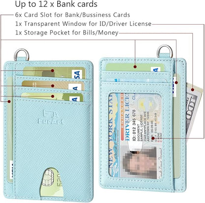 FurArt Slim Minimalist Wallet, Front Pocket Wallets, RFID Blocking, Credit Card Holder for Men