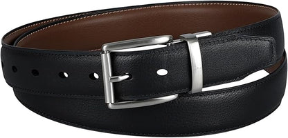 DOCKERS Men's Two-in-one Reversible Rotative Buckle Everyday Casual Dress Belt (Regular and Big & Tall Sizing)
