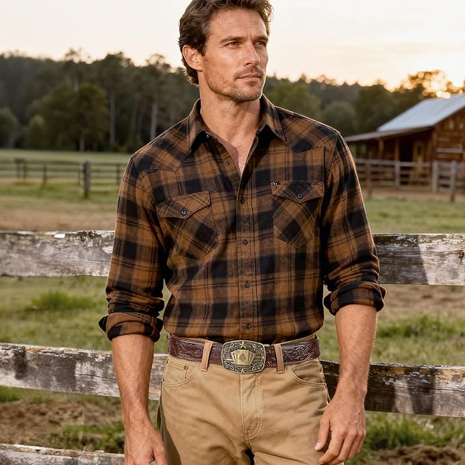 Cowboy Western Ratchet Belt for Men Women with Automatic Western Buckle, Ratchet Cowboy Leather Belt for Jeans Gifts
