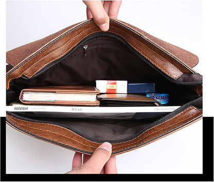 Messenger Bag for Men, 13 inch Purse Crossbody Bag, Waterproof Shoulder Bag for Office Business