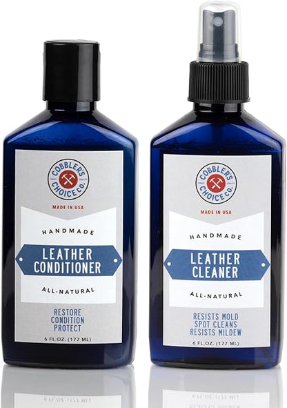 Cobbler's Choice Leather Cleaner & Conditioner Duo