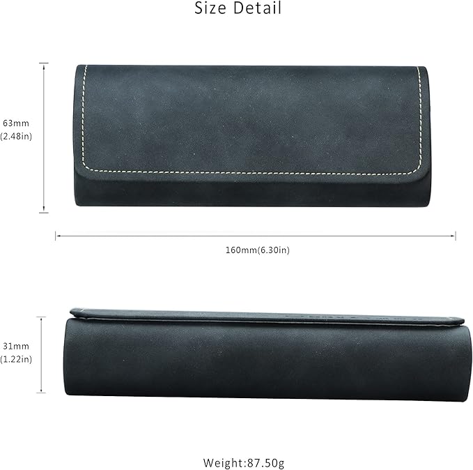 LifeArt Eyeglass Case Hard Shell, Portable Sunglass Case for Women and Men, fashionable PU Leather Eyeglass Case, Lightweight