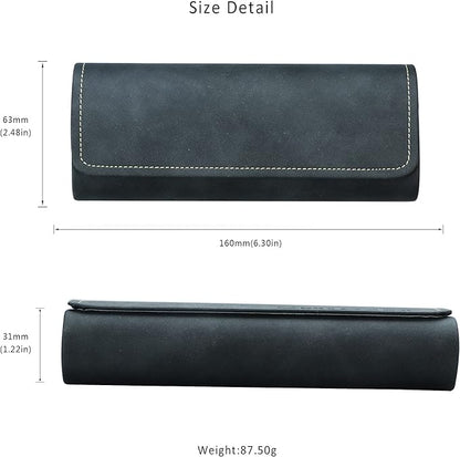 LifeArt Eyeglass Case Hard Shell, Portable Sunglass Case for Women and Men, fashionable PU Leather Eyeglass Case, Lightweight
