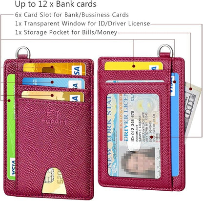 FurArt Slim Minimalist Wallet, Front Pocket Wallets, RFID Blocking, Credit Card Holder for Men