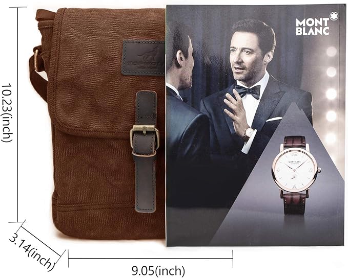 Canvas Messenger Bag Small Crossbody Bag Casual Travel Working Tools Bag Shoulder Bag Hold Phone Handset Anti Theft | Small, Casual, Travel, Working Tools Bag, Hold Phone, Handset