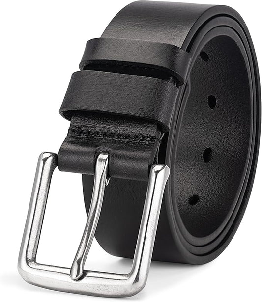 Thicken Full Grain Leather Mens Belt Heavy Duty Mens Work Belt Mens Belt High Hardness Buckle Packed In Gift Box