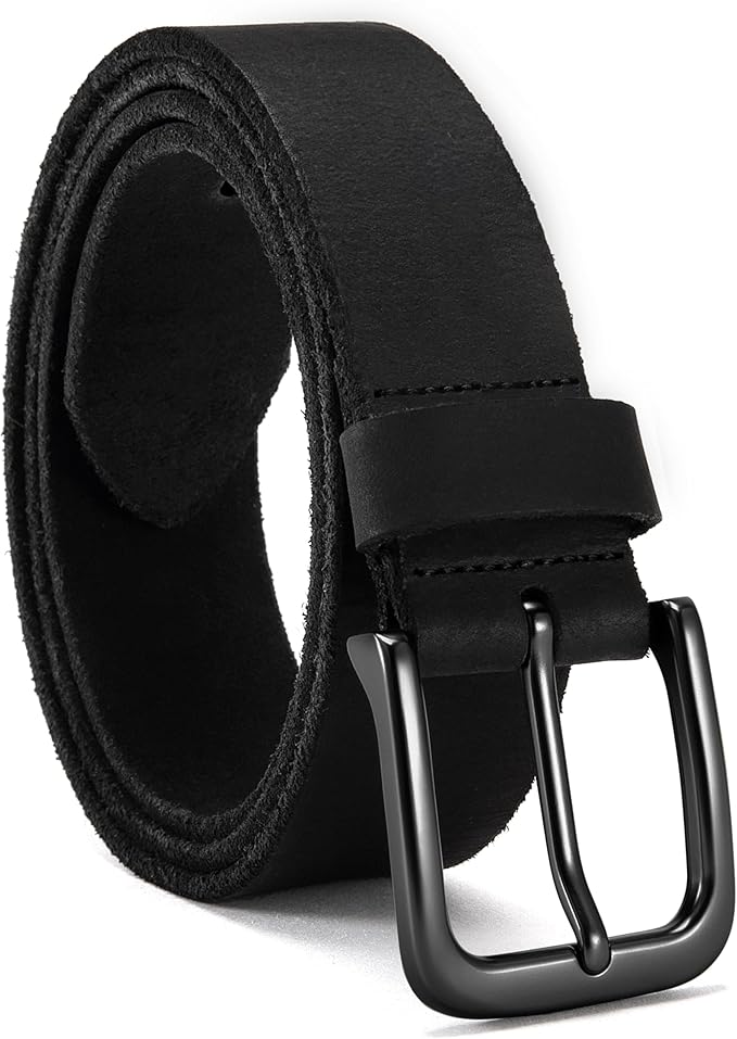 CHAOREN Full Grain Leather Belt for Men, Work Belts for Men Heavy Duty, Daily Wear for Jeans Pants