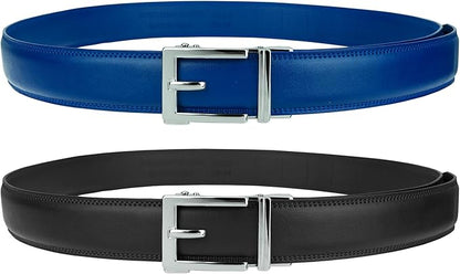 Gelante Ratchet Belt for Men, Mens Belts Leather 1.3'' Adjustable Trim to Fit Dress Belt