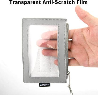 Registration & Insurance Card Document Holder for Visor, Carrying Case for High Road Registration and Insurance Pocket, Adjustable Visor Bag Drivers License Holder, Fit Most Car, SUV and Truck (Gray)
