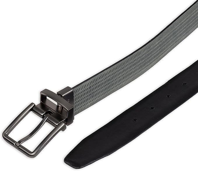 Calvin Klein Men’s Reversible Leather Belt - 2‑in‑1 Versatile Modern Style